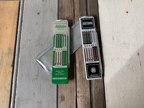 2x Arithma Addiator pocket Calculator tool 1970 Germany - Image 5
