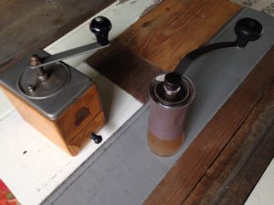 vintage vs new coffee hand grinder
