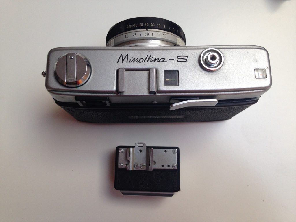 Minolta with integrated exposure meter