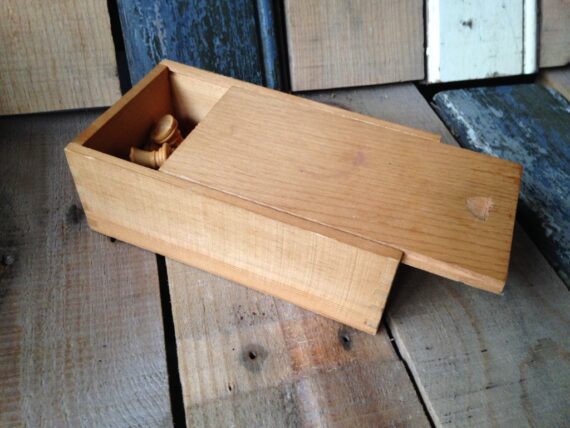 Wooden chess set 1970's in original box - Image 3