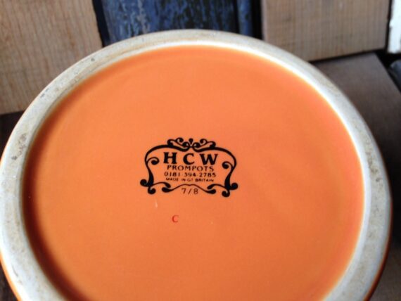 Tanners Jack orange beer mug stoneware England 1970 - Image 5