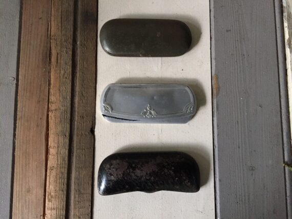 3 pairs of glasses with case 1950 silver - Image 5