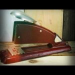 Art Deco steel red stapler 1950