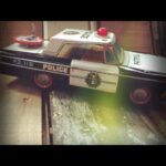 DAIYA tin police car with siren 1960 Japan