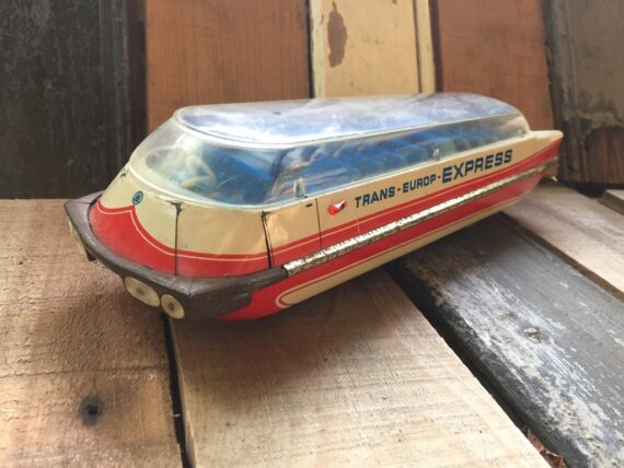 MSB Trans-Europe Express tin space bus Germany 1950 - Image 6
