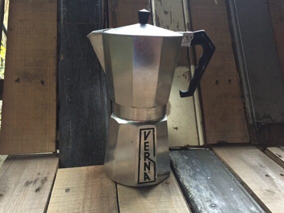 Verna 12 cup huge stove top Moka pot Italy 1980 percolator - Image 3
