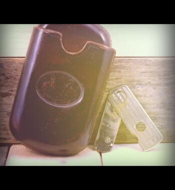 Cigar holder leather with cutter 1960 England