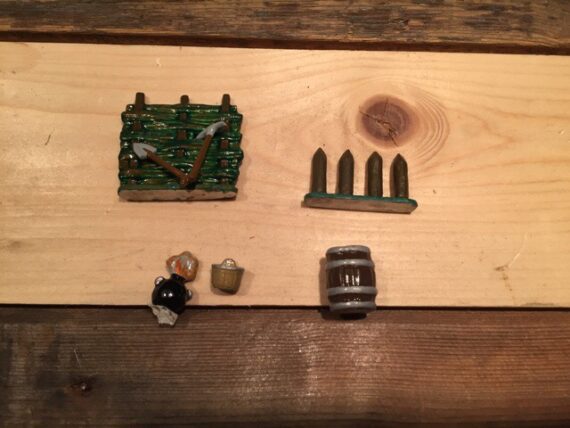 Meisterzinn mould 1009 large 40mm battlefield accessories Germany 1970 - Image 3