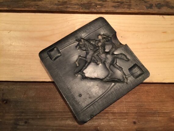 Prince August mould Indian on horse gun 40mm 1970 Germany - Image 6