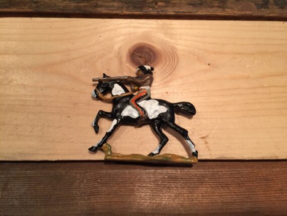 Prince August mould Indian on horse gun 40mm 1970 Germany - Image 7