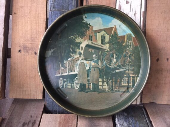 Heineken serving waiter tray tin beer 1970 Holland - Image 2