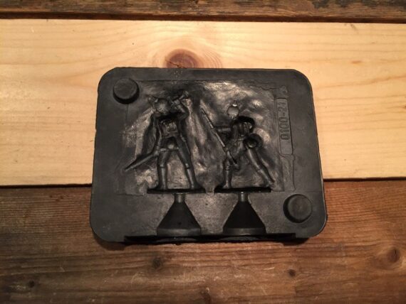 Zinnbrigade 8 double mould 35mm 2 soldiers Germany 1980 - Image 7