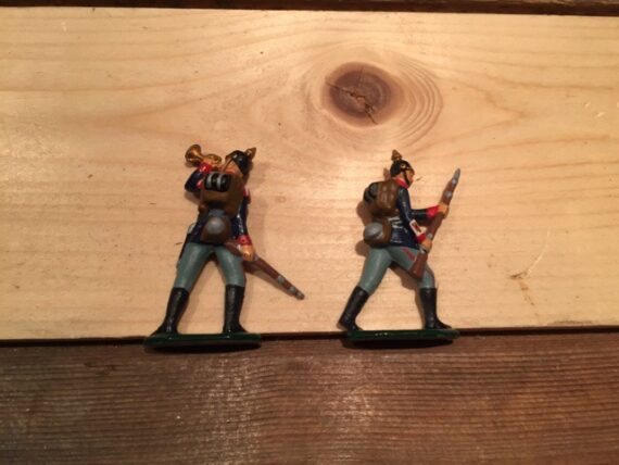 Zinnbrigade 8 double mould 35mm 2 soldiers Germany 1980 - Image 4