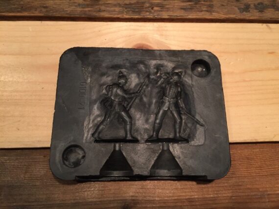 Zinnbrigade 8 double mould 35mm 2 soldiers Germany 1980 - Image 6