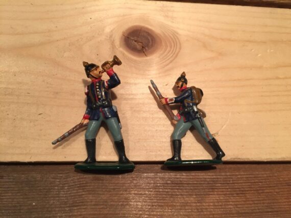 Zinnbrigade 8 double mould 35mm 2 soldiers Germany 1980 - Image 5