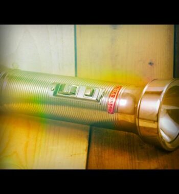 Sea-Gull tin chromium plated flashlight 1960 China