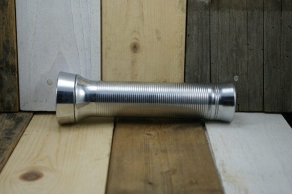 Sea-Gull tin chromium plated flashlight 1960 China - Image 3