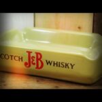 J and B green small ashtray England 1970 Wade PDM