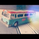 NOMURA T.N tin toy Railways medium bus 1960 Japan