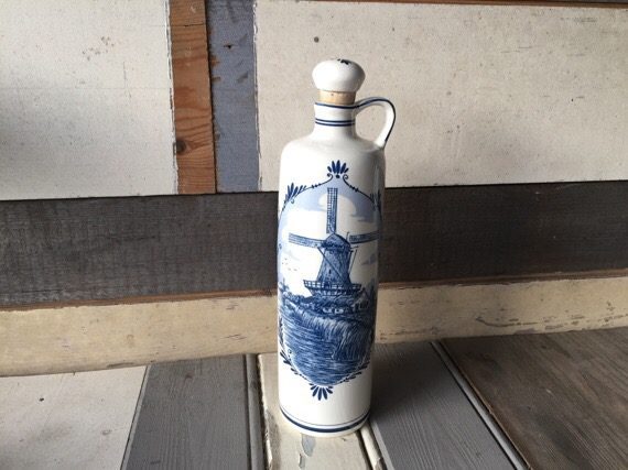 Bols Delfts Blue Spirit bottle 1liter Holland 1980 - Image 6