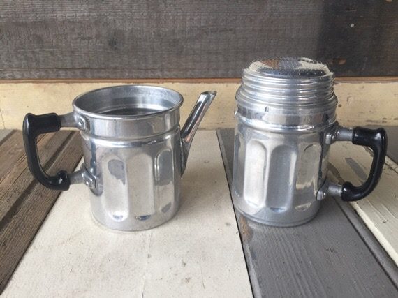 Neapolitan flip coffee pot stove top slow brew 1970 - Image 3