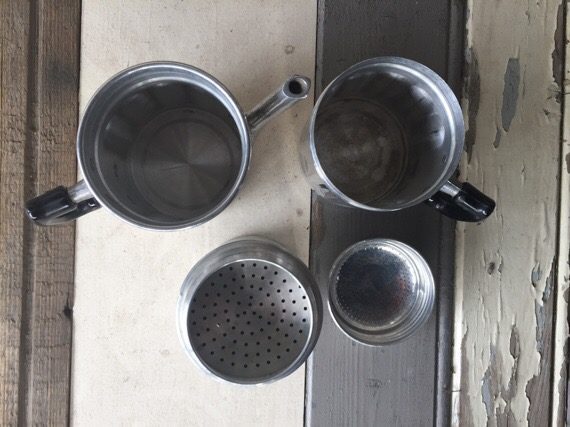 Neapolitan flip coffee pot stove top slow brew 1970 - Image 2