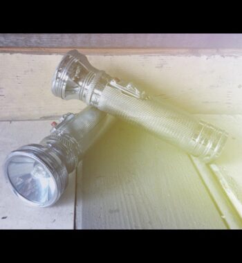 Tiger Head Flashlight 2x desk tool 1960 China