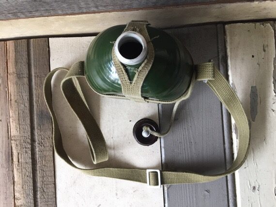 Canteen Chinese Army aluminum man tool 1960 China - Image 4