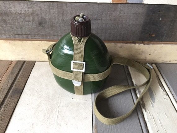 Canteen Chinese Army aluminum man tool 1960 China - Image 6