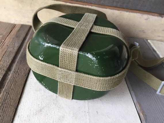 Canteen Chinese Army aluminum man tool 1960 China - Image 2