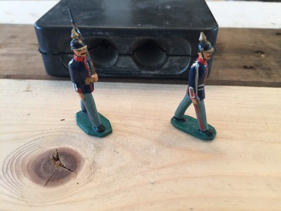 Zinnbrigade 7 double mould 35mm 2 soldiers Germany 1980 - Image 2