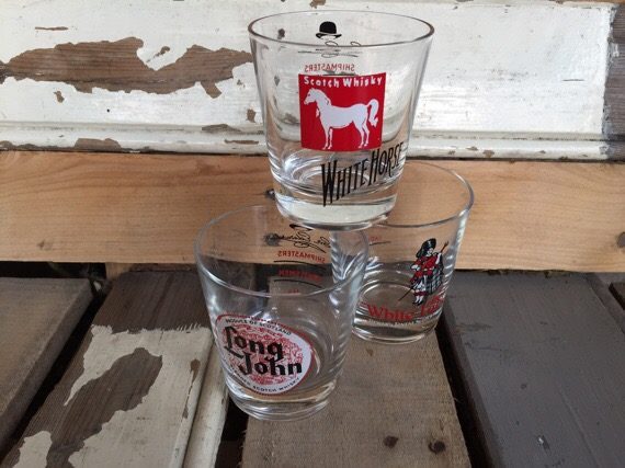 set of 3 Sir Edward shipmasters whisky glasses 1980 England - Image 3