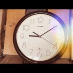 Citizen CQ wall clock plastic quartz 1980 Japan