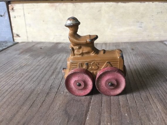 Barclay army tractor toy model  54mm hollow cast 1940 USA - Image 7