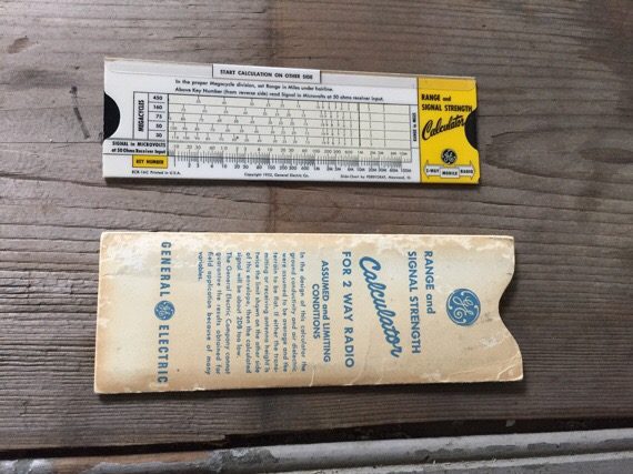 General Electric radio signal calculator Slide rule 1952 USA - Image 5