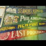 Pennants set of 4 large felt flags 1960 USA