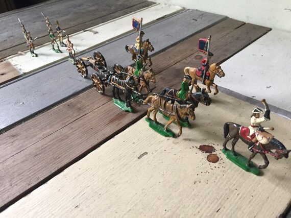 Toy model soldiers artillery park 40mm semi solid Germany 1990 - Image 2