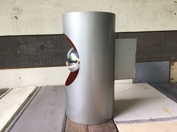 Design wall lamp orange silver 1970 - Image 5