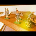 Toy model canon crew 40mm semi solid Germany 1990