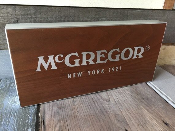 McGregor Clothes advertising store display 1990 USA - Image 4