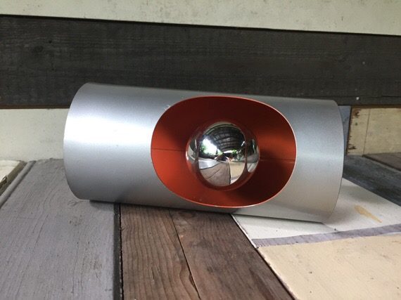 Design wall lamp orange silver 1970 - Image 6