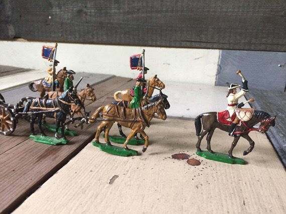 Toy model soldiers artillery park 40mm semi solid Germany 1990 - Image 5