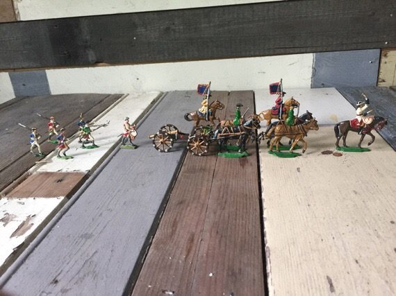 Toy model soldiers artillery park 40mm semi solid Germany 1990 - Image 8