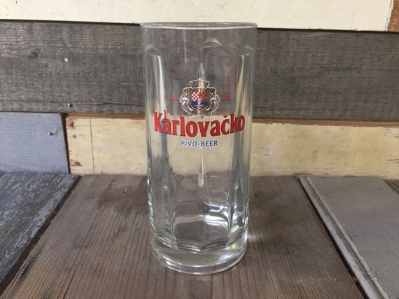 Karlovacko Beer mug 0,5 liter glass 1990 Croatia - Image 4