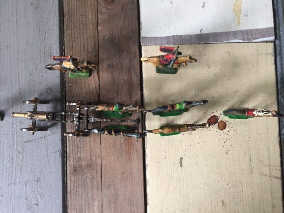 Toy model soldiers artillery park 40mm semi solid Germany 1990 - Image 4