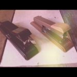 Bostitch B8 2x Staplers black brown 1960 USA