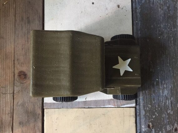 Tonka tin toy army Willys Jeep with driver 1970 USA - Image 5