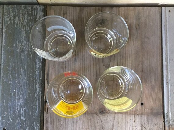 4 Whisky glasses Grants Mackinlay JB Long John 1980 France - Image 3