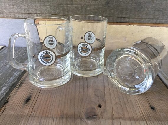 Warsteiner 3 Beer Mug glass 0,2 liter opener 1990 Germany - Image 3