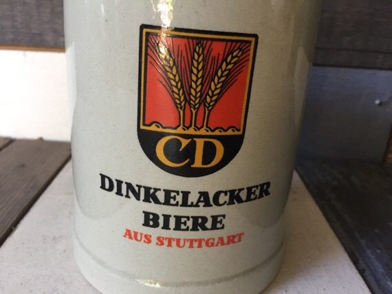 Dinkelacker Biere ceramic beer stein 0,5L Western Germany 1970 - Image 3